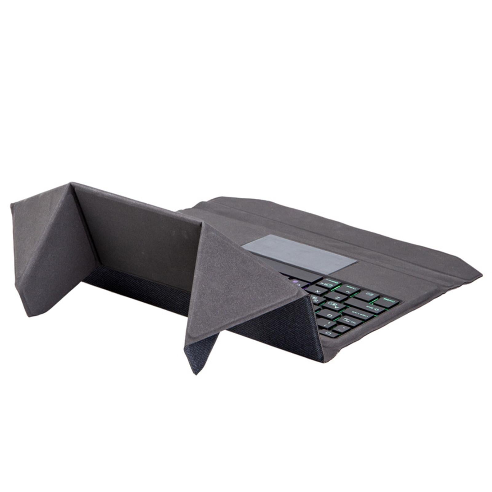 Integrated Bluetooth Keyboard Leather Case For Ipad Pro 11 - Backlit Touchpad Holder - Black 7