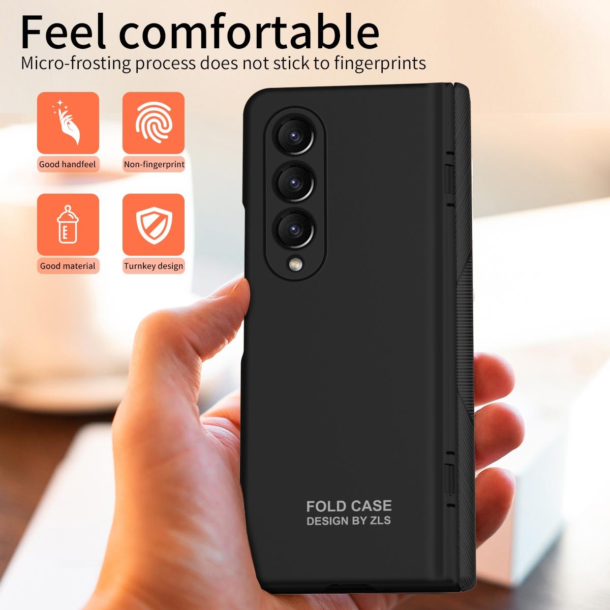 For Samsung Galaxy Z Fold4 5G Foldable Phone Case With Pen And Stylus - Coffee 9