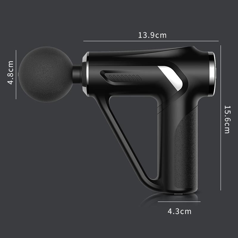 Electric Triangular Fascia Massage Gun - Silver Button Style 4