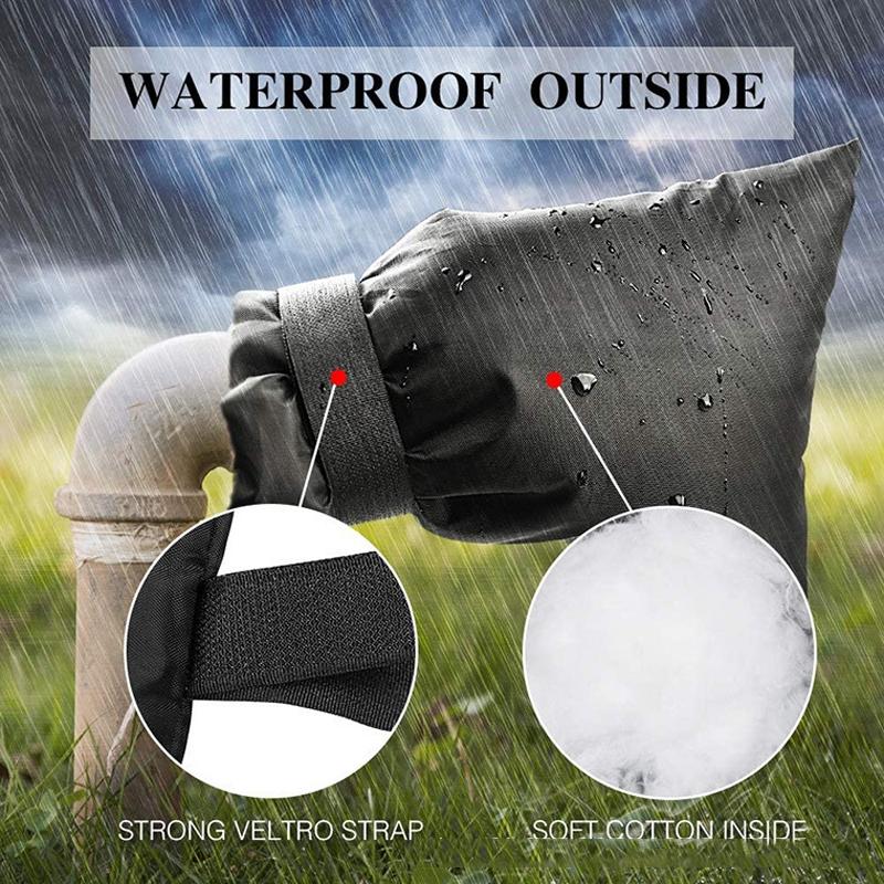 Outdoor Faucet Frost Cover - Oxford Cloth Rope Model Black 6