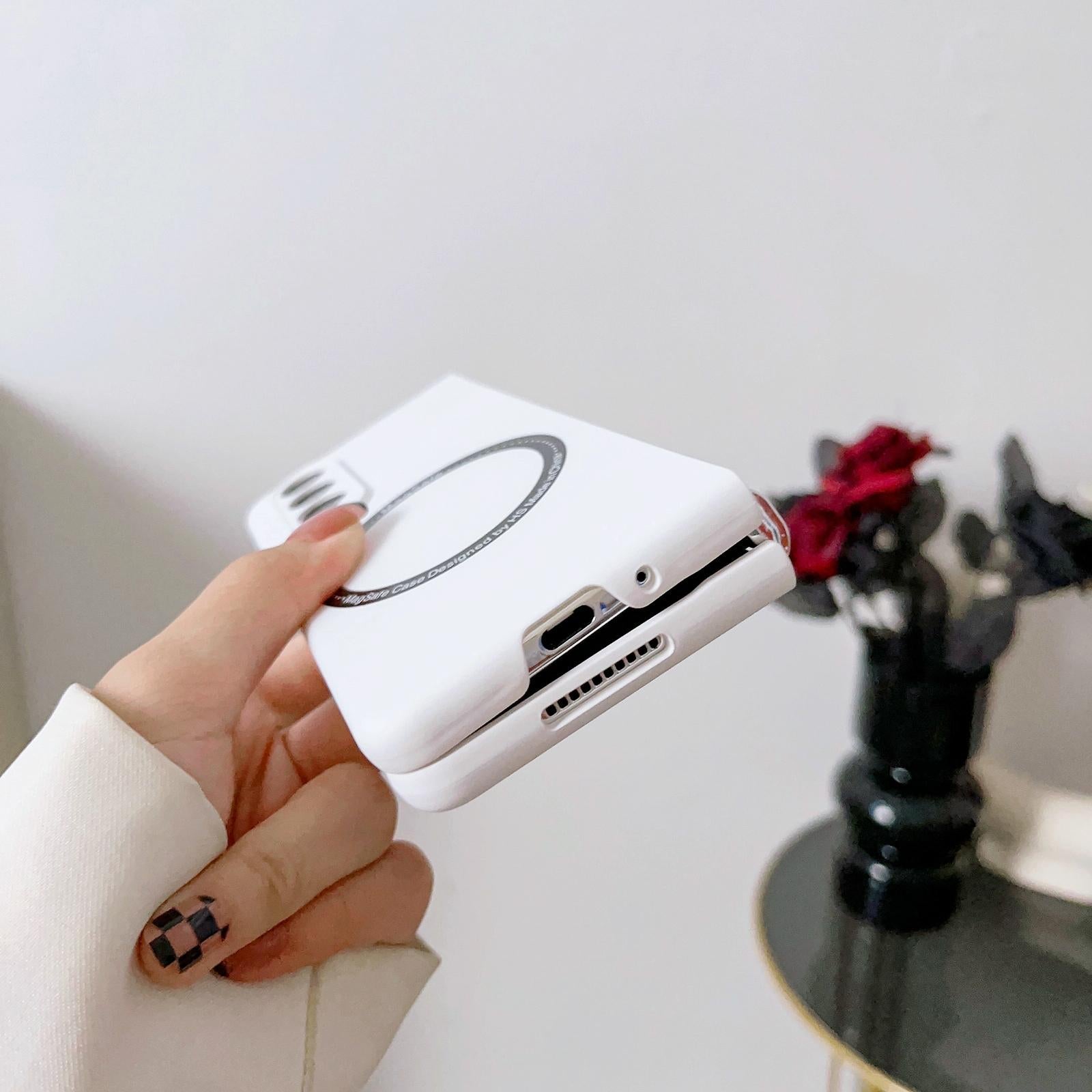 For Samsung Galaxy Z Fold4 5G Magnetic Skin Case - Magsafe - White 4