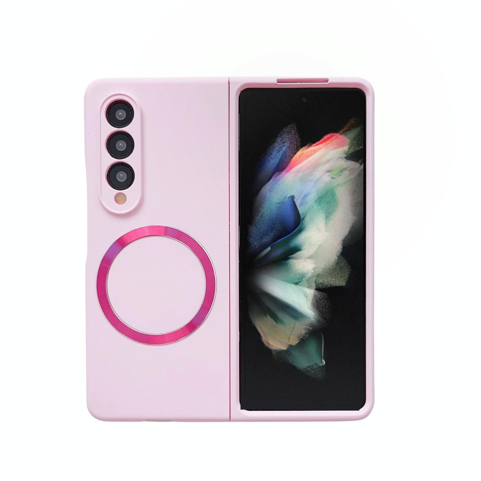For Samsung Galaxy Z Fold4 5G Magnetic Skin Case - Magsafe - White 10