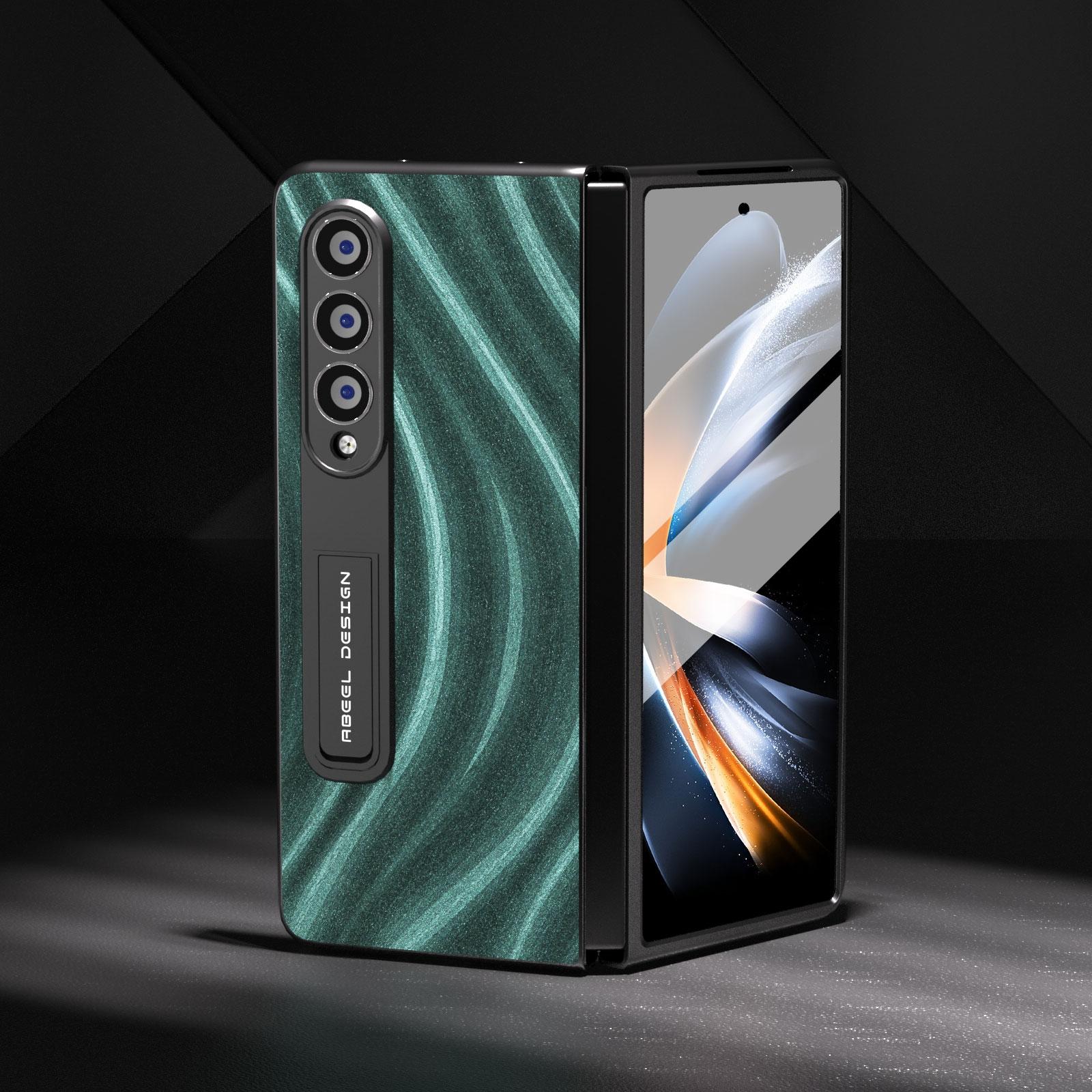 For Samsung Galaxy Z Fold4 5G Galactic Pattern Phone Case - Integrated Protection - Grey 3