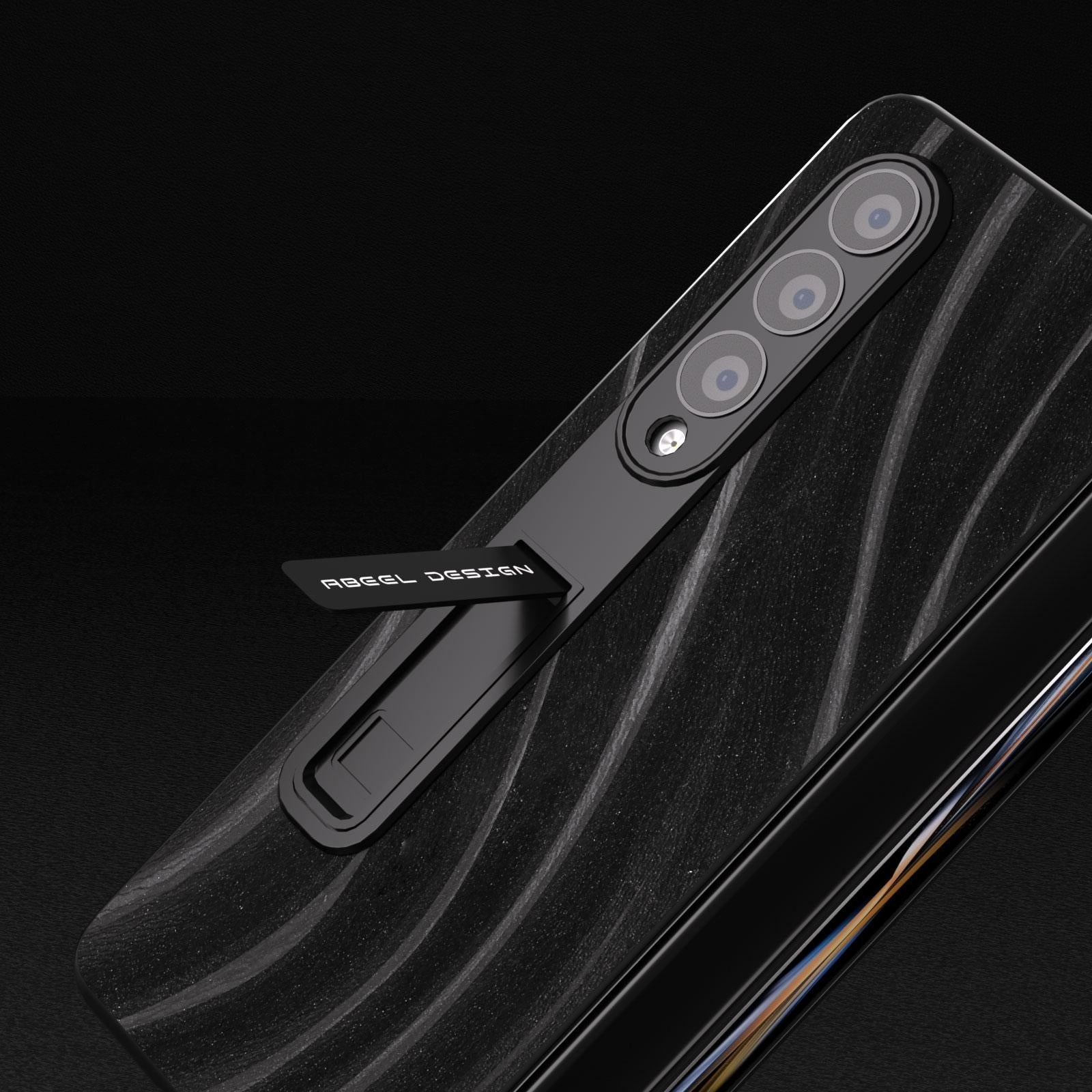 For Samsung Galaxy Z Fold4 5G Galactic Pattern Phone Case - Integrated Protection - Grey 8