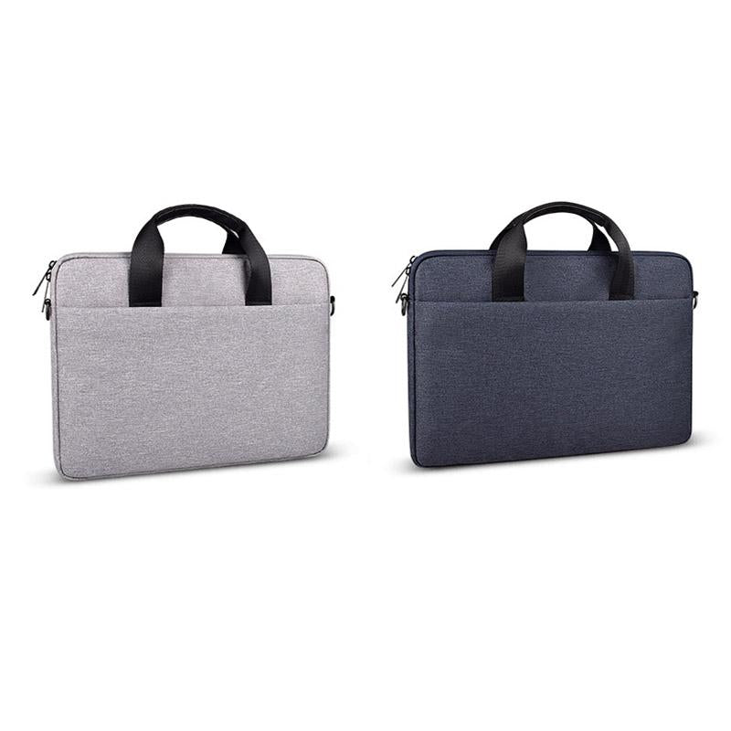 14.1-15.4 Inch Portable Laptop Bag with Single-shoulder Strap - Grey 3