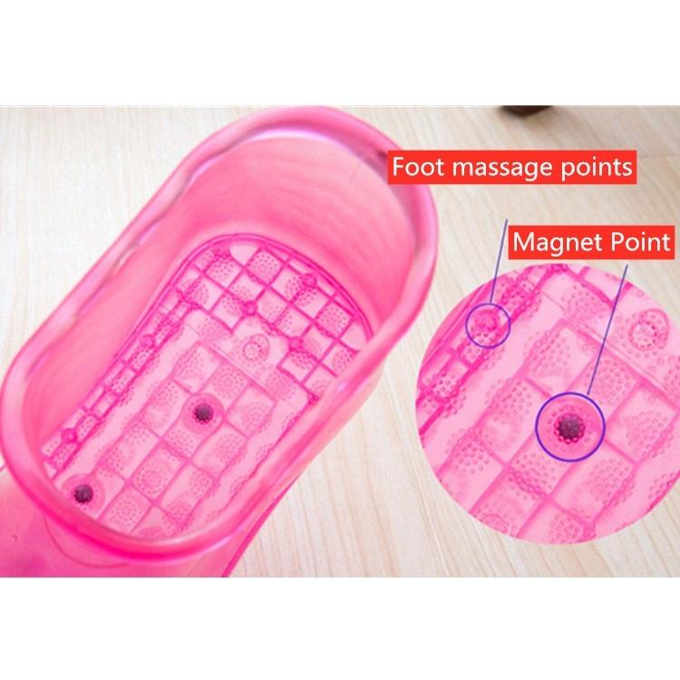 Portable Plastic Bubble Foot Bucket 16.5Cm Height Fits Size 42 Shoes - Blue 10