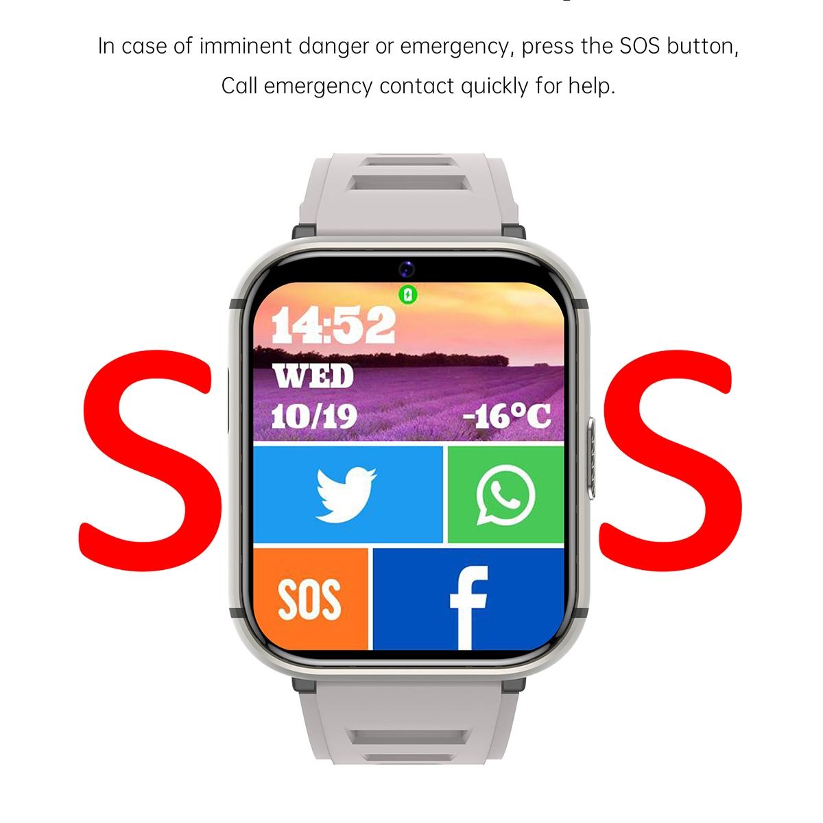 4G Smart Watch With 1.99 Inch Screen Android 9.0 4Gb+64Gb - Black 8