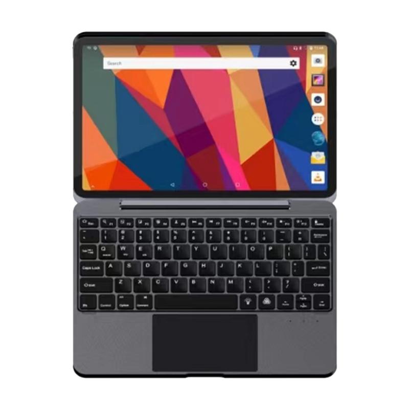Bluetooth Touch Keyboard Leather Case - Aluminum Alloy - Grey - For Ipad Pro 12.9 2020/2021/2022 5