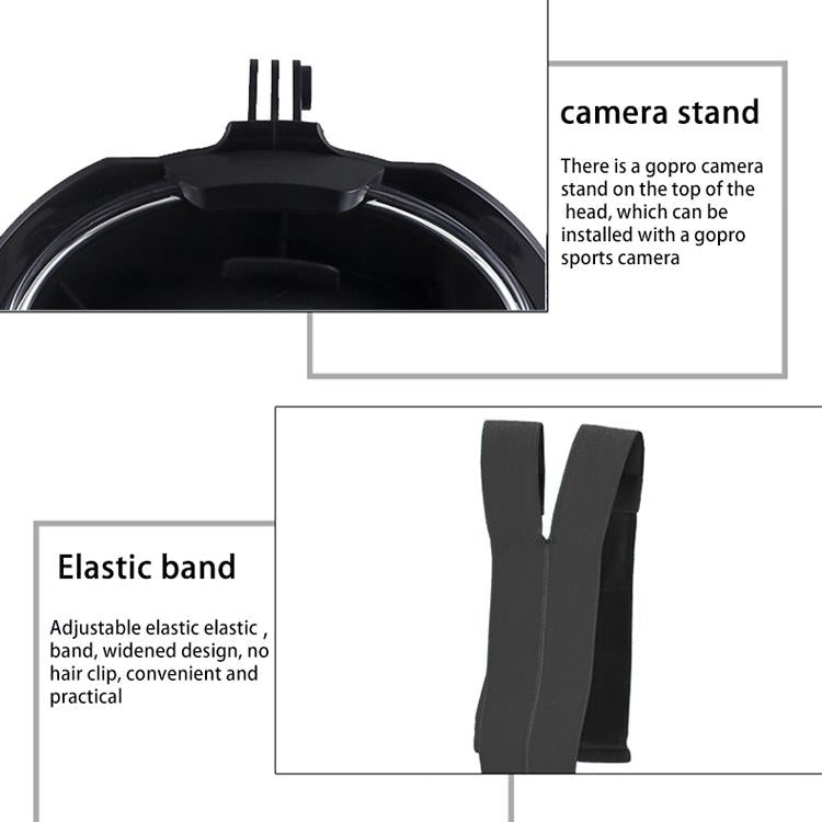 Full Dry Silicone Snorkel Mask for Adults - Double Tube Size l / Xl - Black/Black 5