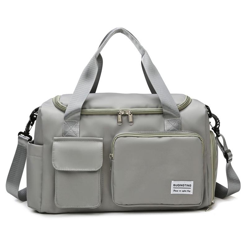 Waterproof Gym Bag for Travel - Size l - Light Grey