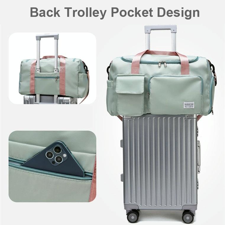 Waterproof Gym Bag for Travel - Size l - Light Grey 7