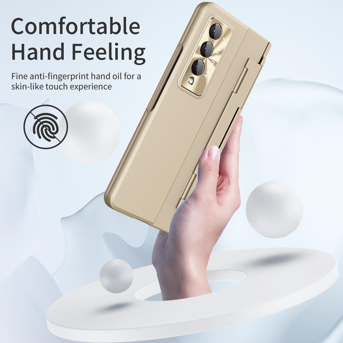 For Samsung Galaxy Z Fold4 5G Full Coverage Hinge Phone Case - Black 7