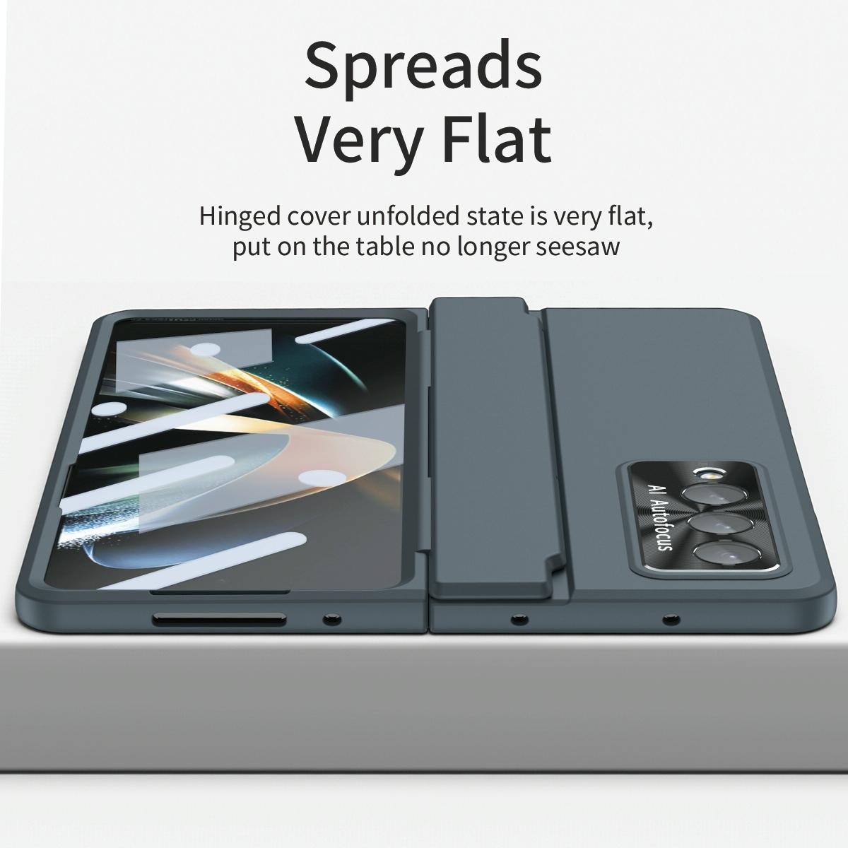 For Samsung Galaxy Z Fold4 5G Full Coverage Hinge Phone Case - Black 11