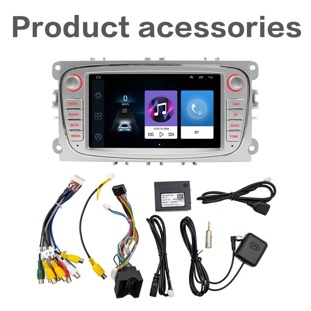 7 Inch Android Navigation Radio For Ford Focus - Bluetooth Rds 1 + 32G - Black 2 + 32G 5