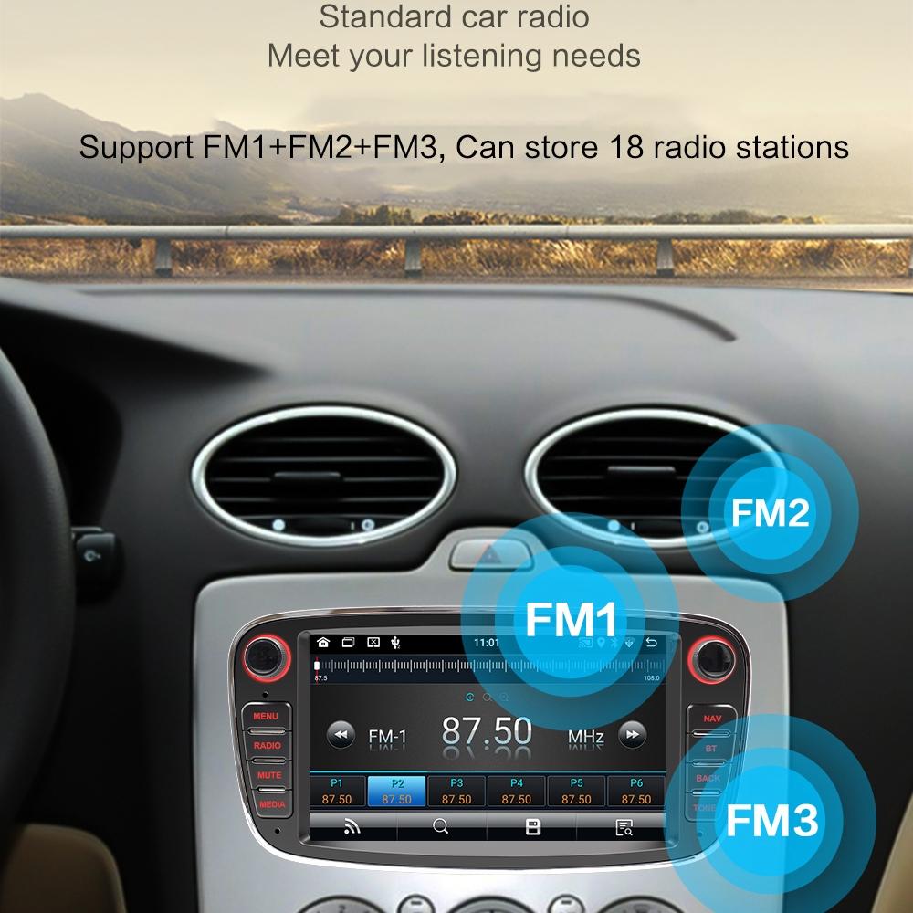 7 Inch Android Navigation Radio For Ford Focus - Bluetooth Rds 1 + 32G - Black 2 + 32G 7
