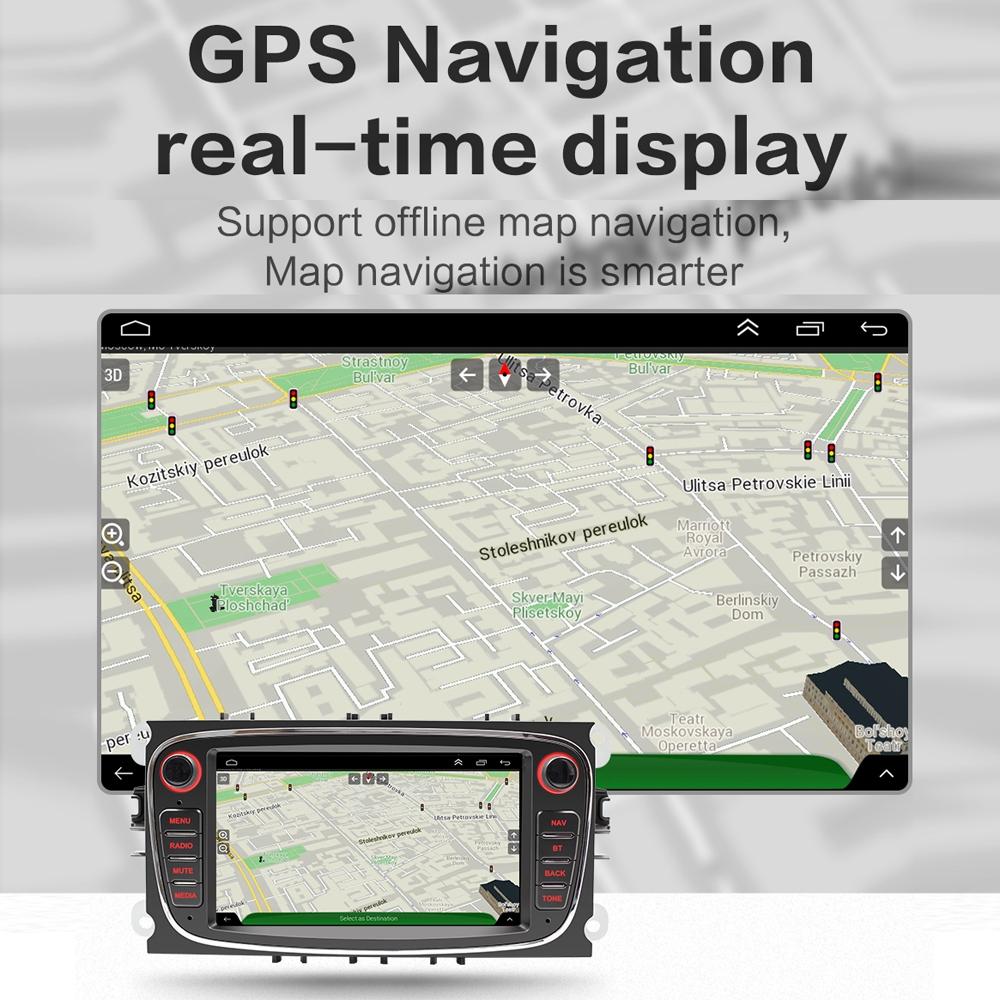 7 Inch Android Navigation Radio For Ford Focus - Bluetooth Rds 1 + 32G - Black 2 + 32G 9
