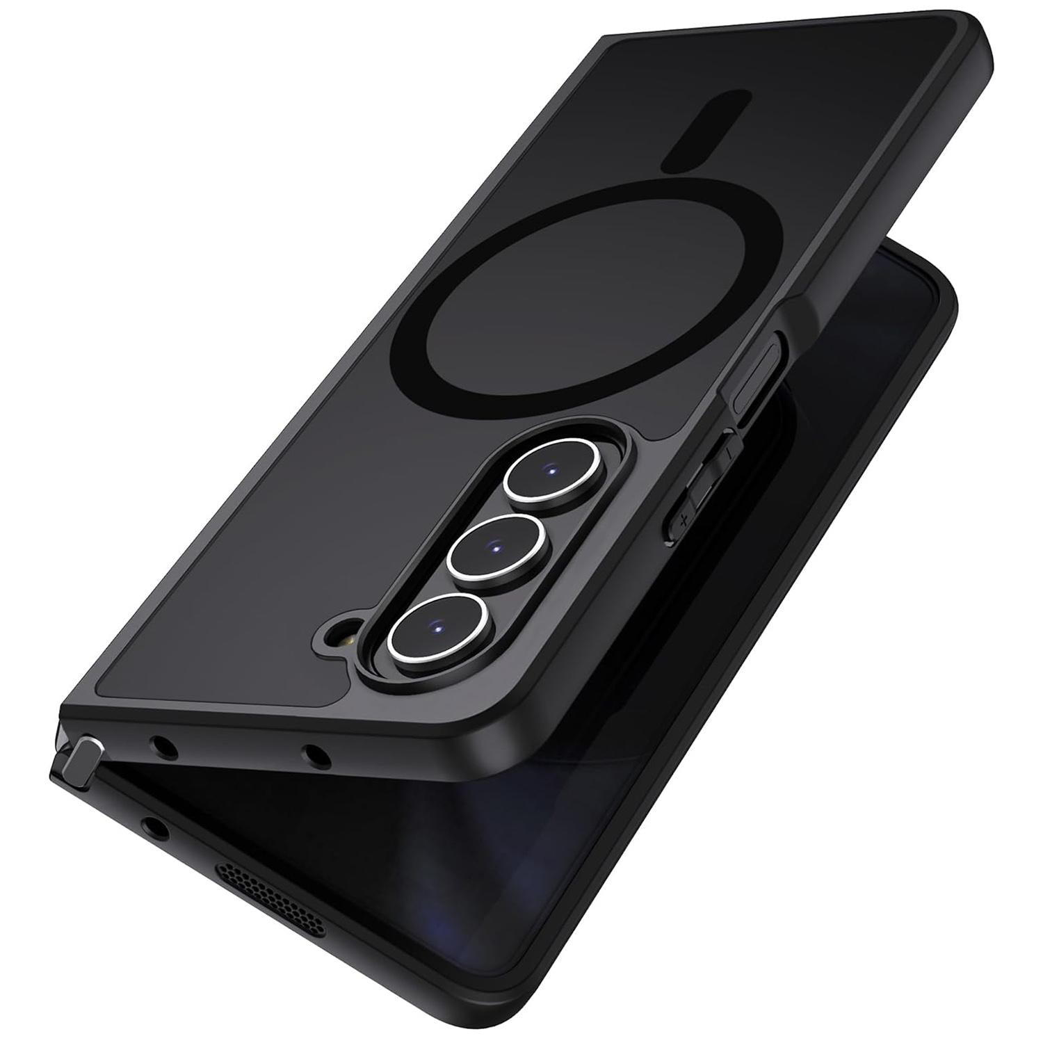 For Samsung Galaxy z Fold4 5G Ultra-thin Translucent Magsafe Case  - Black