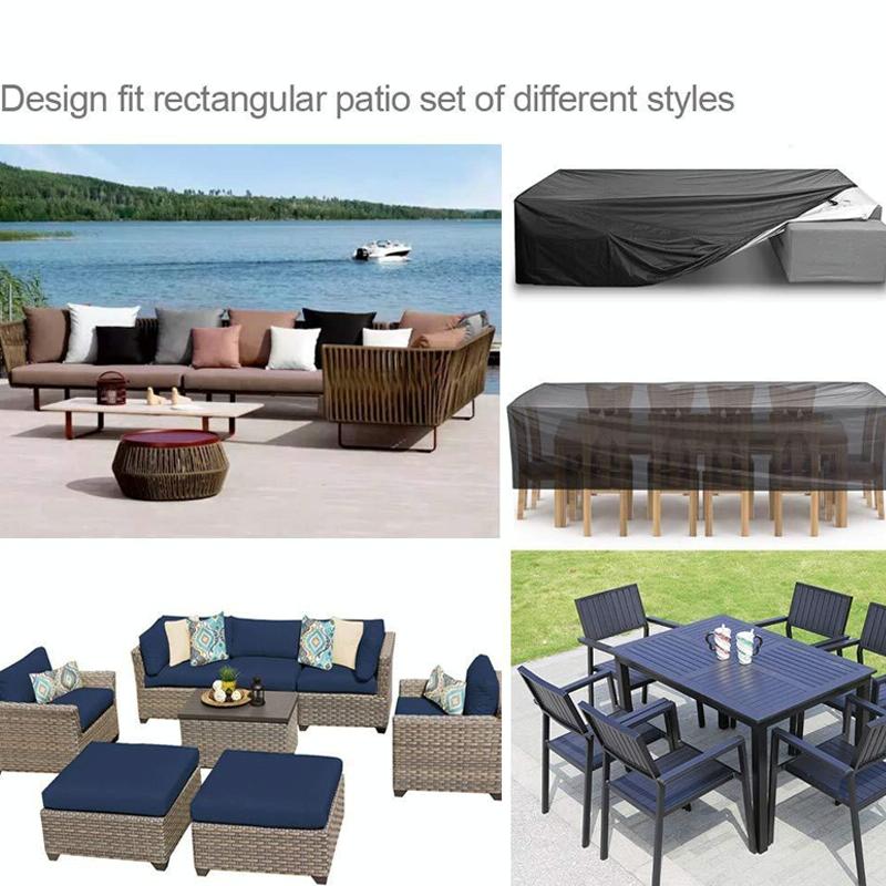 Waterproof Outdoor Furniture Cover for Garden Table and Chairs - 308x138x89cm 6