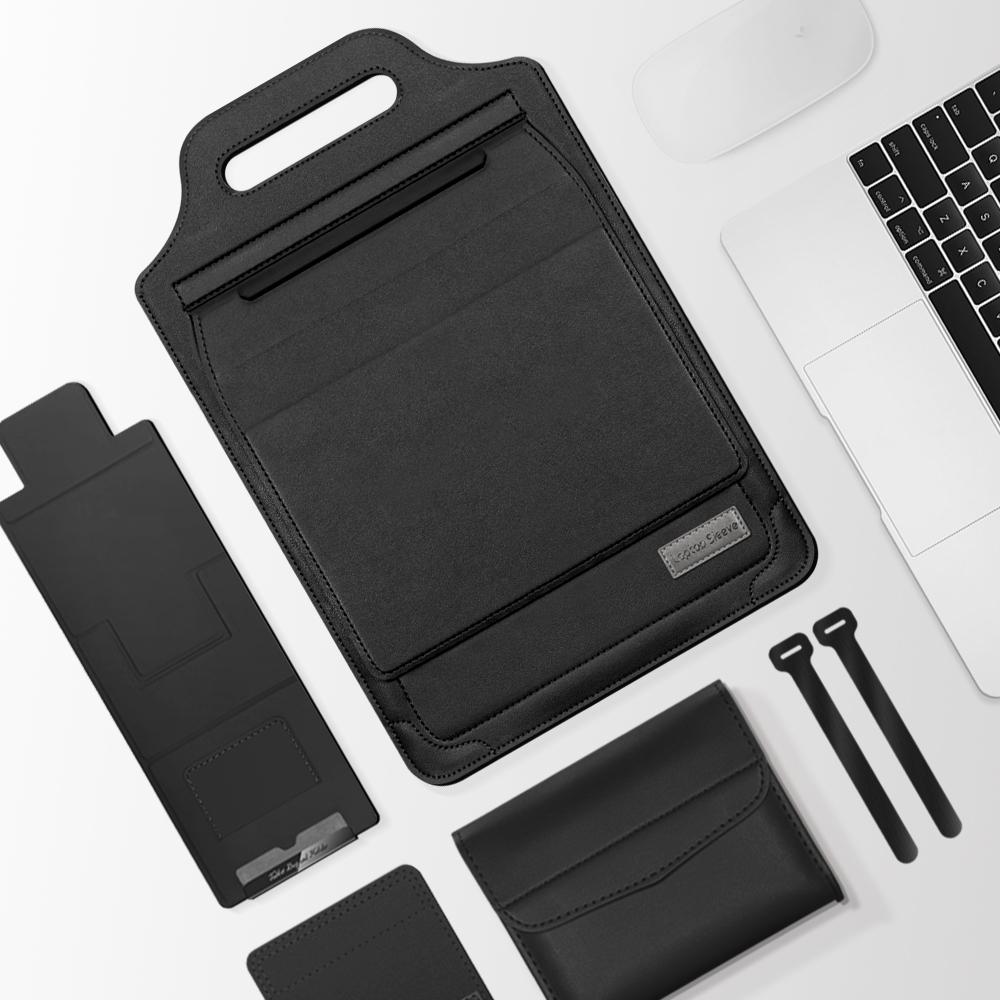 Versatile Laptop Bag with Mouse Pad Stand - Brown 10
