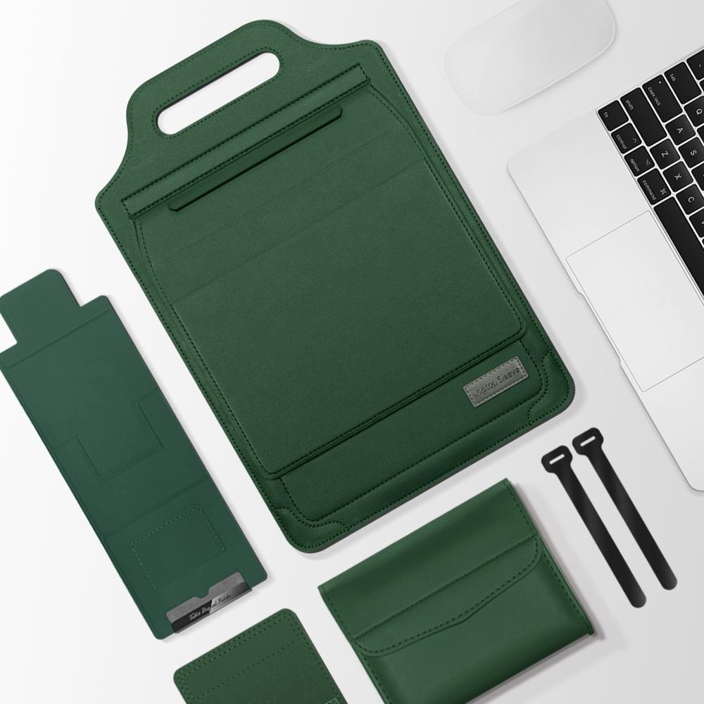 Versatile Laptop Bag with Mouse Pad Stand - Brown 11
