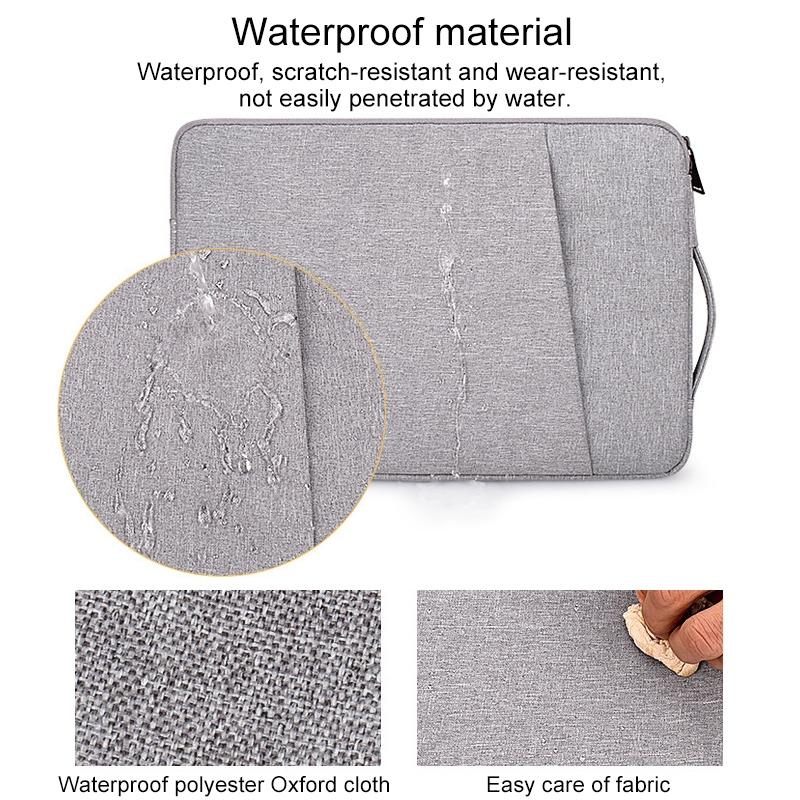 14.1 Inch Laptop Felt Sleeve Protective Case Carrying Bag - Grey 7