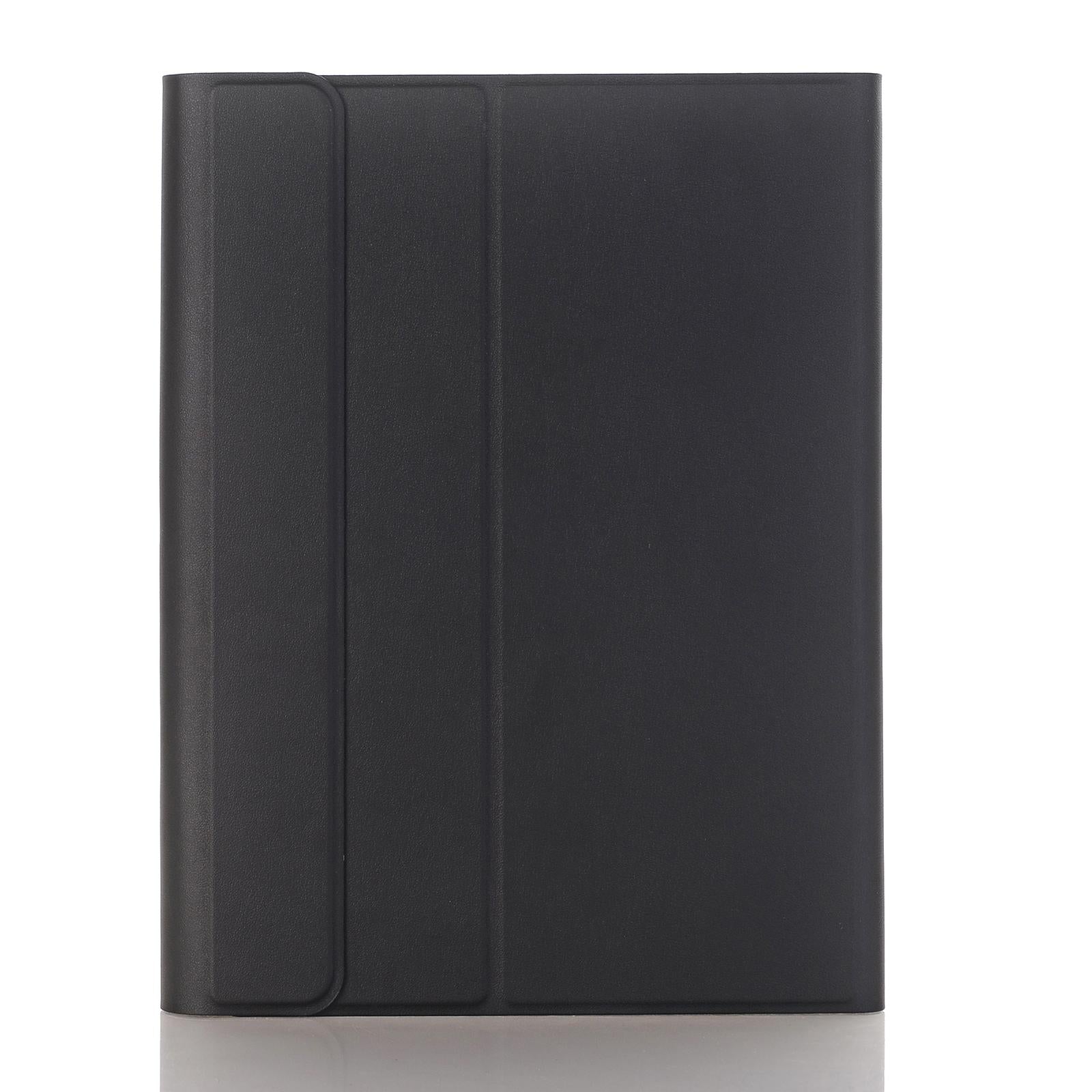 Bluetooth Keyboard Leather Case For Ipad Pro 10.5 With Touch Control - Lambskin Texture Compatible With 10.2 2021 & 2020 & 2019 / Air 3 - Black 9
