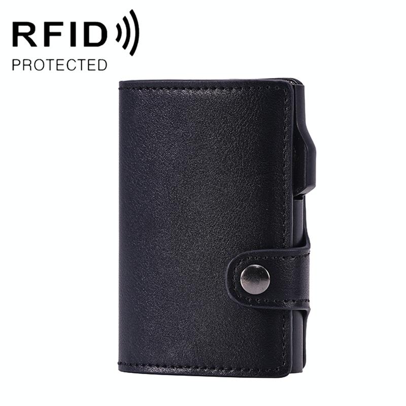 Crazy Horse Pu Card Bag - Anti Magnetic - Fy2405-B