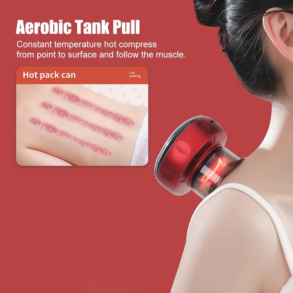 12-Speed Electric Cupping Massage Device Fast Charging - Blue 7