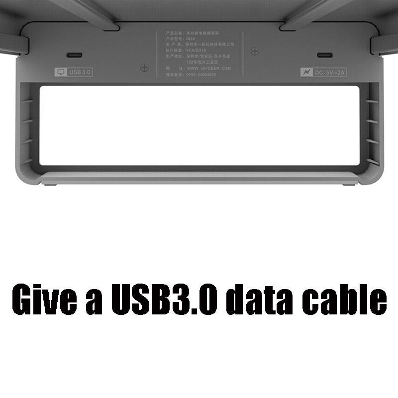 Vaydeer Laptop Screen Stand - Multifunctional Usb Wireless Display Rack 4