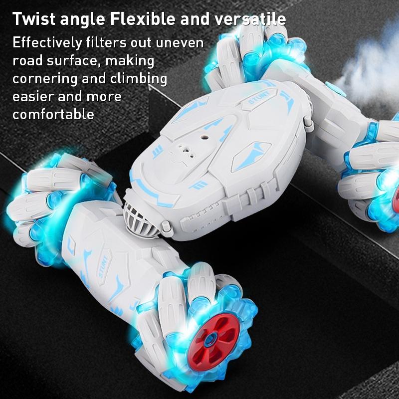 2.4g Dual Rc Torsion Stunt Car with Remote Control - Red 5