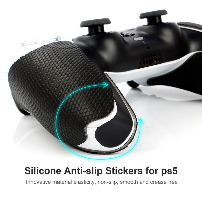 Anti-slip Protective Sticker for Sony Ps5 Game Handle - Black 4