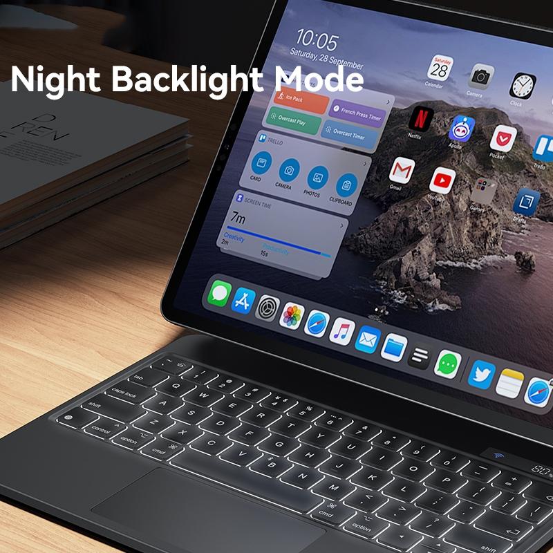Usams Keyboard Protector With Digital Display - Black - For Ipad Pro 12.9 4