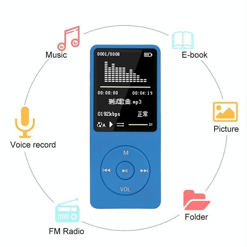 8Gb Portable Lcd Fm Radio Mp3 Mp4 Player - Black 8Gb 9