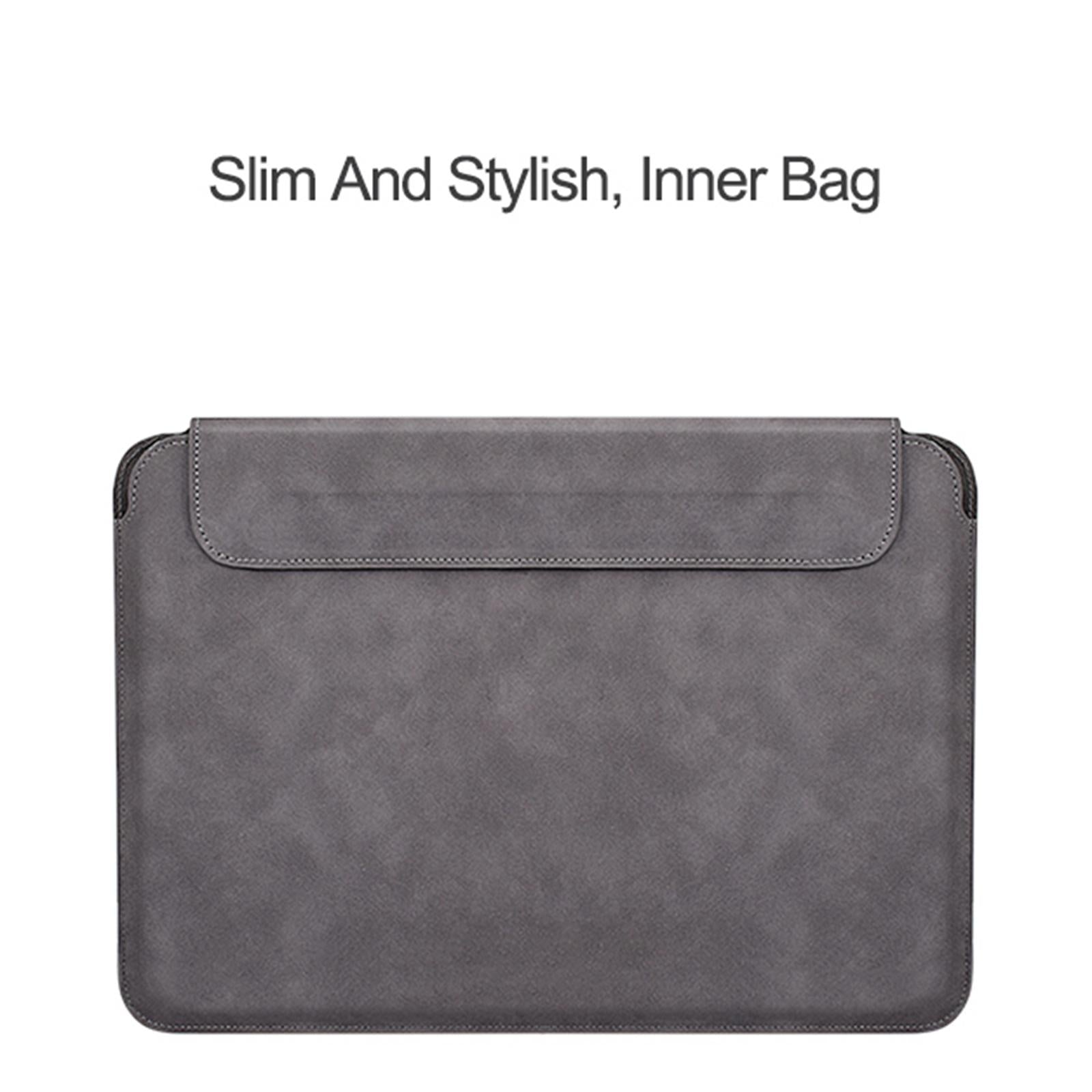 Lightweight Sheepskin Notebook Liner Bag - Deep Space Gray 14.1-15.4 Inch 5