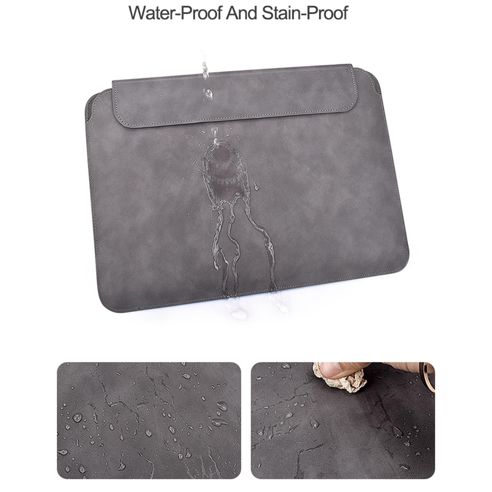 Lightweight Sheepskin Notebook Liner Bag - Deep Space Gray 14.1-15.4 Inch 9