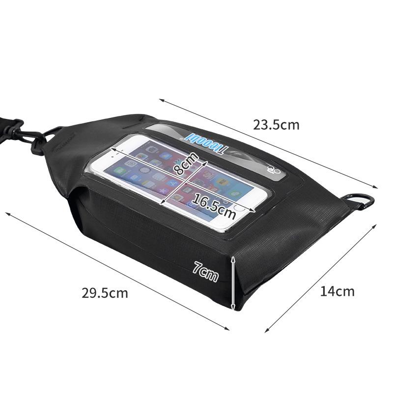 Waterproof Crossbody Phone Bag Tteoobl Touch Screen Chest Bag Paste Model - White 4