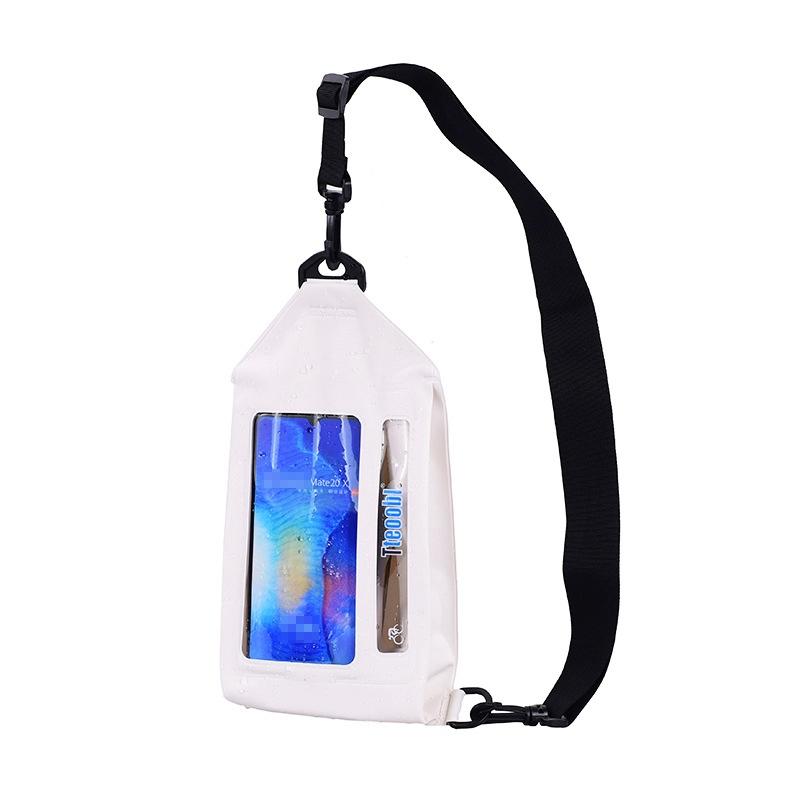 Waterproof Crossbody Phone Bag Tteoobl Touch Screen Chest Bag Paste Model - White 8