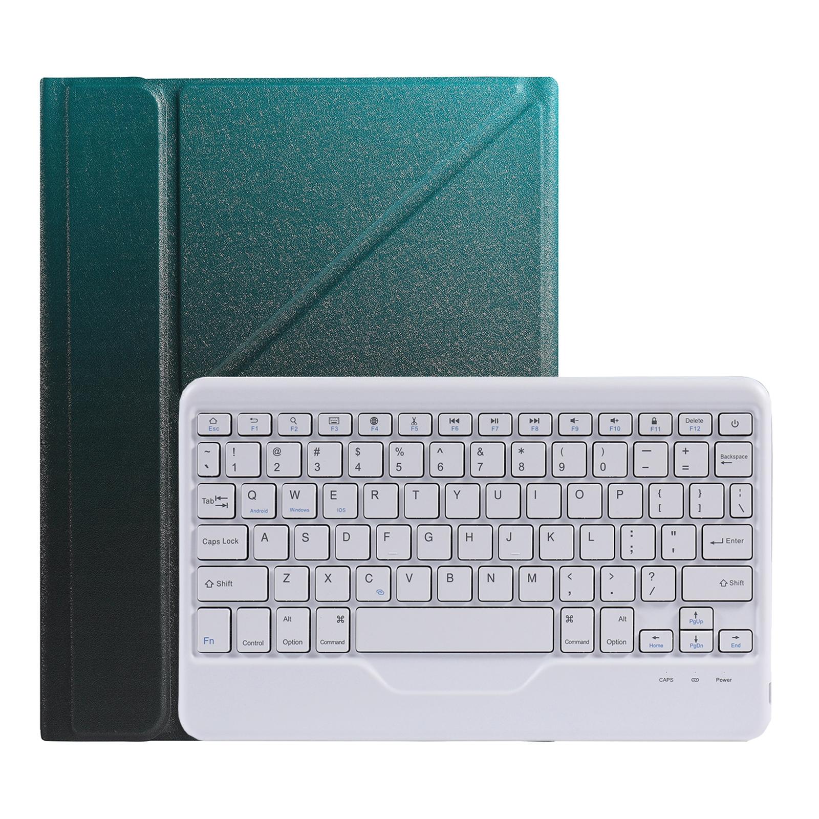 10.2 / 10.5 Inch Bluetooth Keyboard Tablet Case With Triangle Holder & Pen Slot - Black Diamond Pattern 23