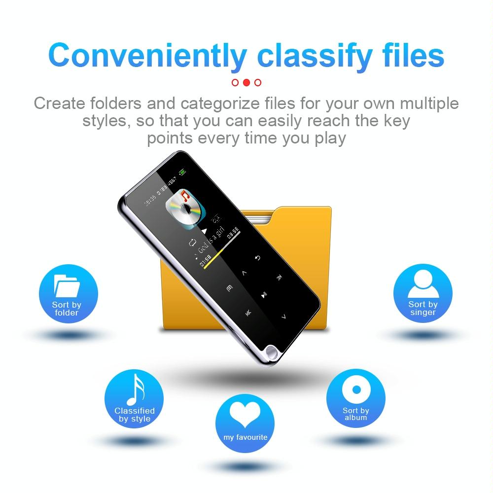 Portable Bluetooth Mp3 Player 8Gb Capacity Black 6