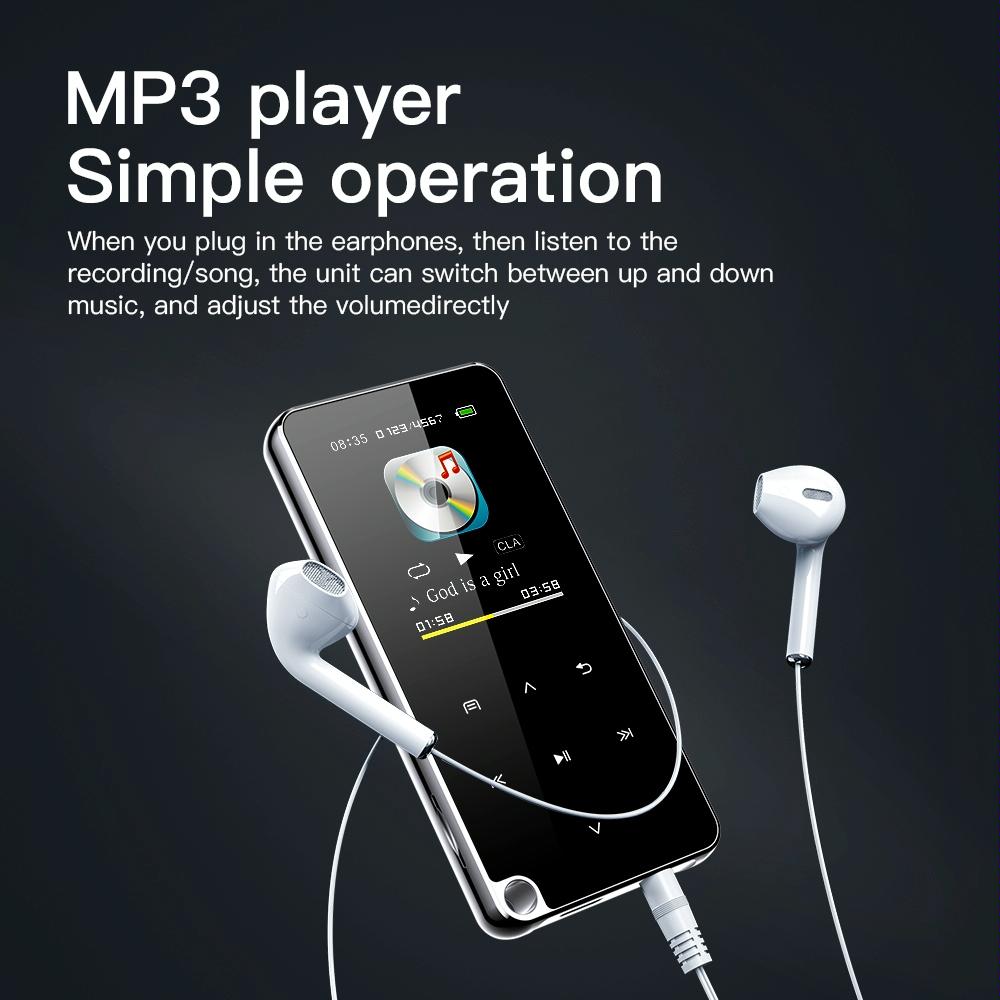 Portable Bluetooth Mp3 Player 8Gb Capacity Black 8