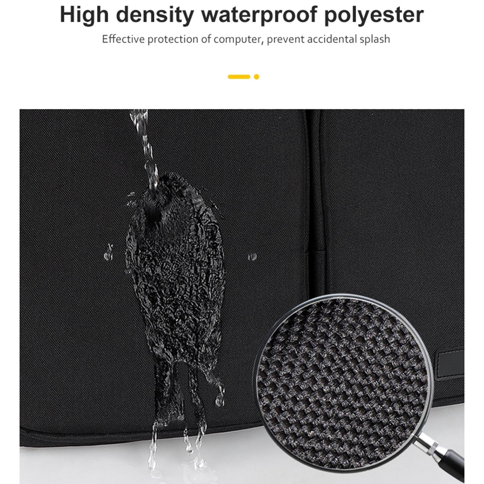 Detachable Shoulder Strap Laptop Bag - 14.1-15.4 Inch Thickened Polyester - Pink 7