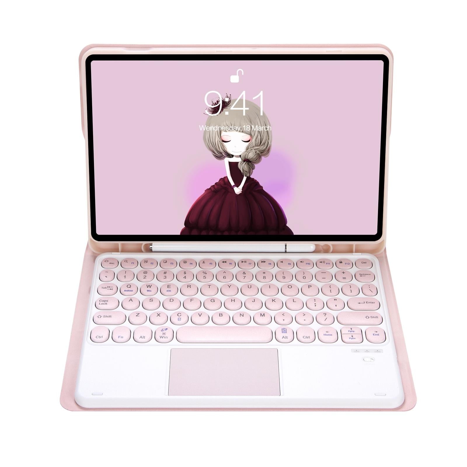 Detachable Bluetooth Keyboard Leather Case For Ipad Pro 11 - Touch Control Skin Texture Candy Colour Black - Eda001493802A 4