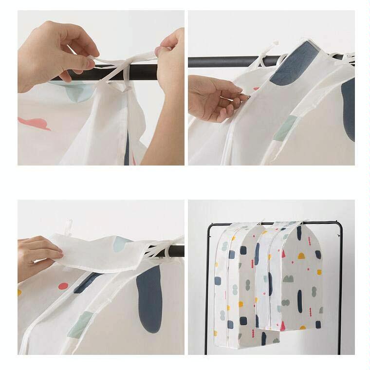 Large 3d Hanger Pocket Wardrobe with Dust Cover - Geometry 9