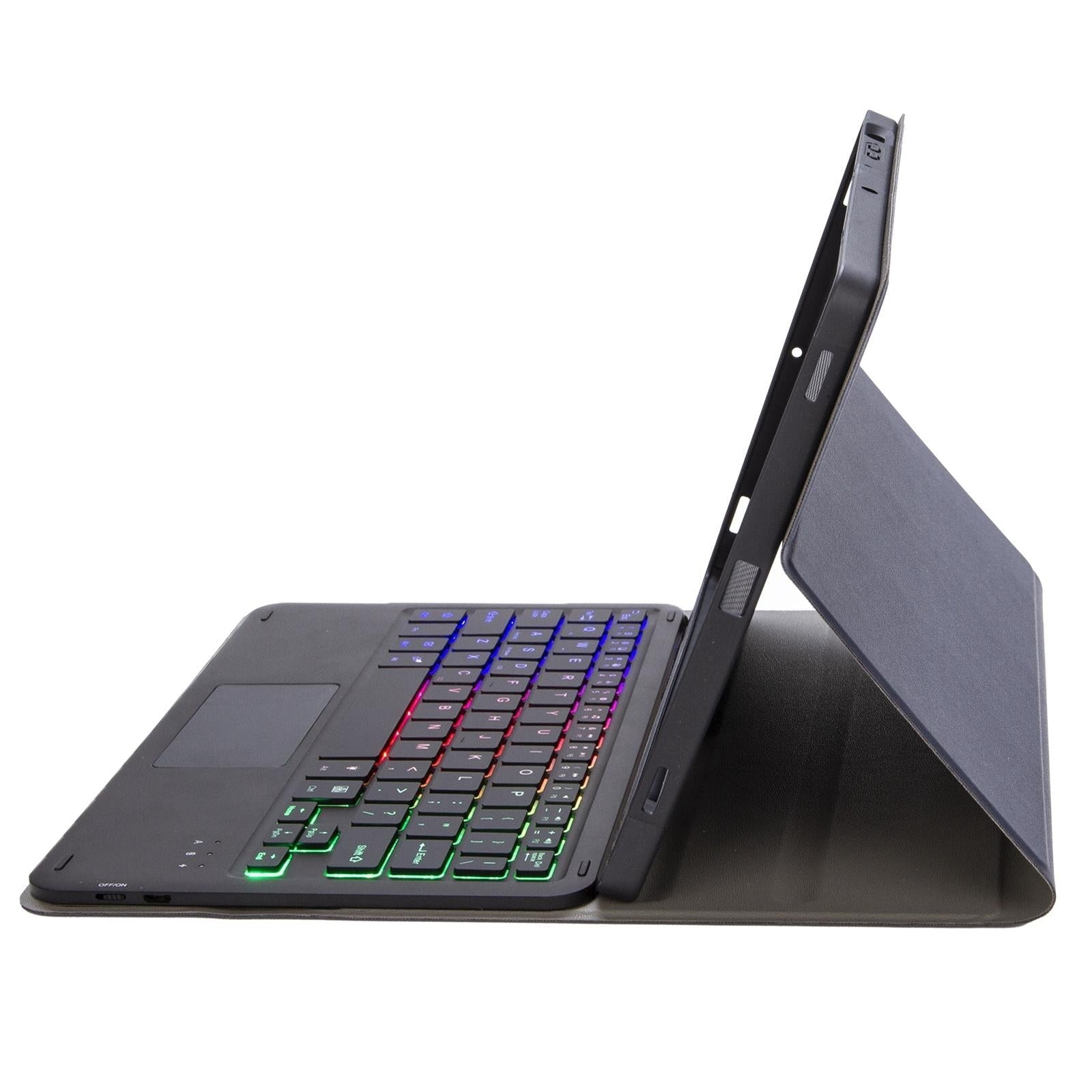 Bluetooth Keyboard Leather Tablet Case For Ipad 10.2 / 10.5 / Air 2019 With Touch Pad & Pen Slot - Black 11