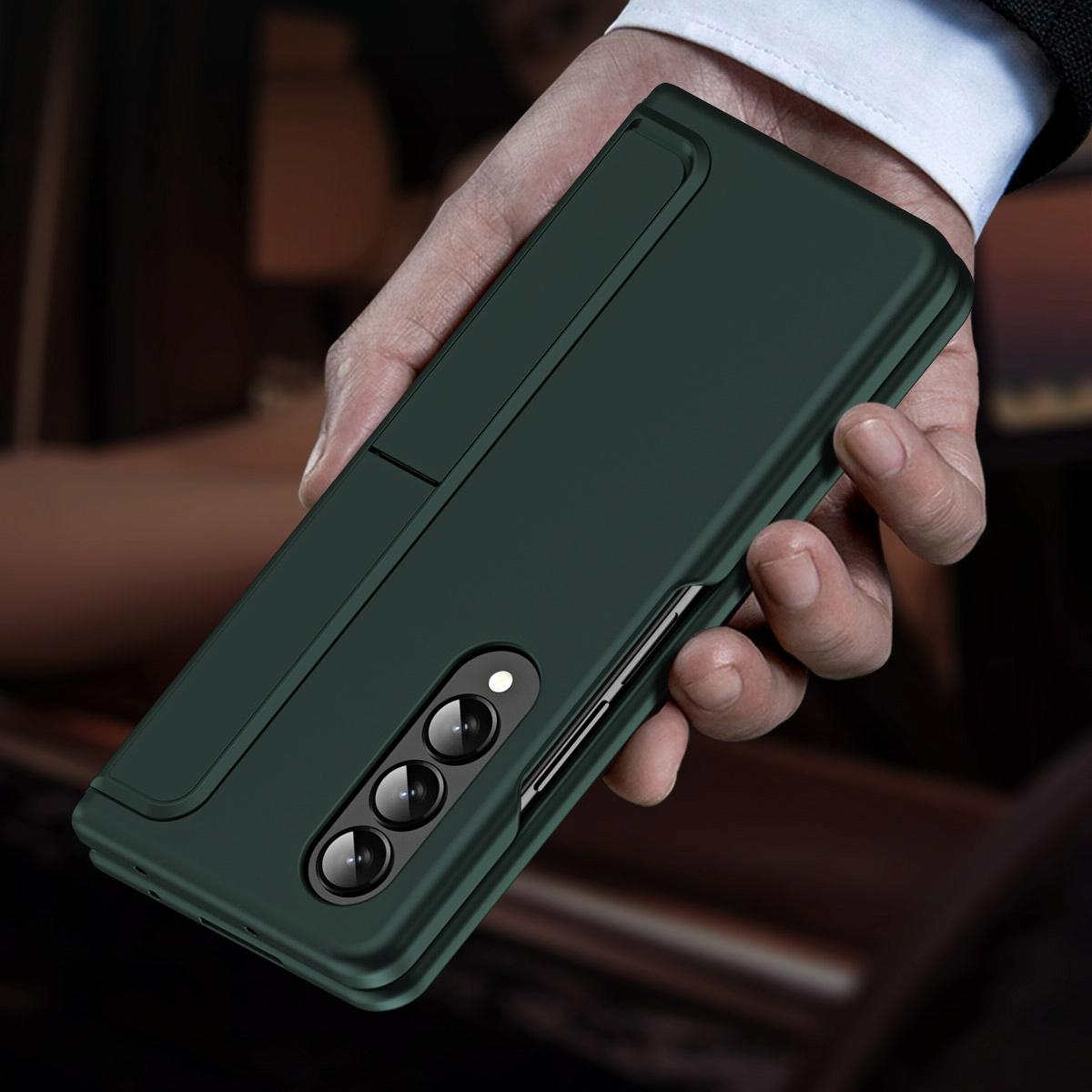 For Samsung Galaxy Z Fold4 5G Detachable Pen & Phone Case - 2 In 1 - Green 7