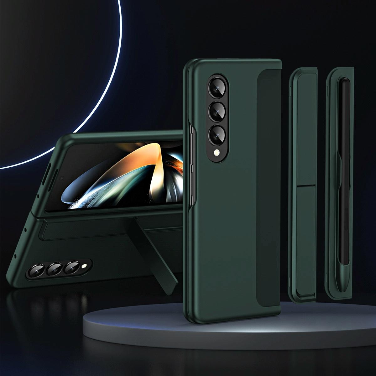 For Samsung Galaxy Z Fold4 5G Detachable Pen & Phone Case - 2 In 1 - Green 15
