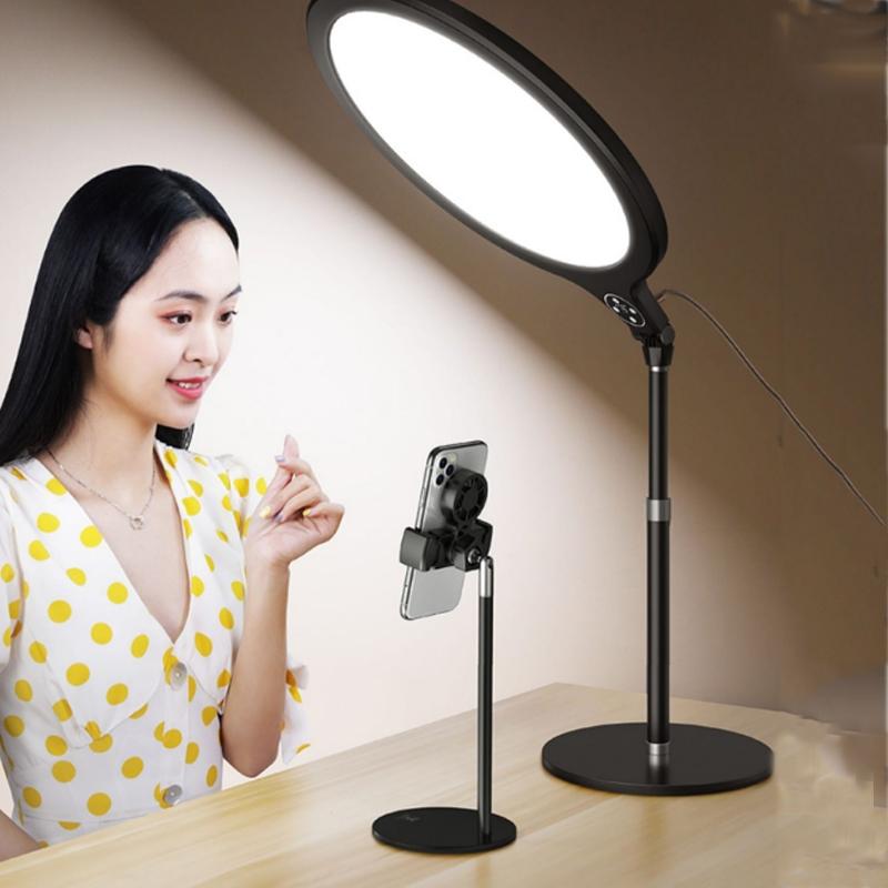 26cm Live Broadcast Beauty Light Bracket - Medium Version & Black Desktop Photography 5