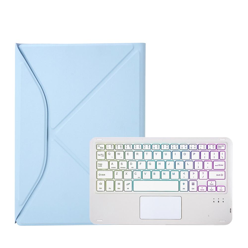 Bluetooth Keyboard Leather Case For Ipad Air 10.9 With Touchpad And Pen Slot Backlit - Black 6