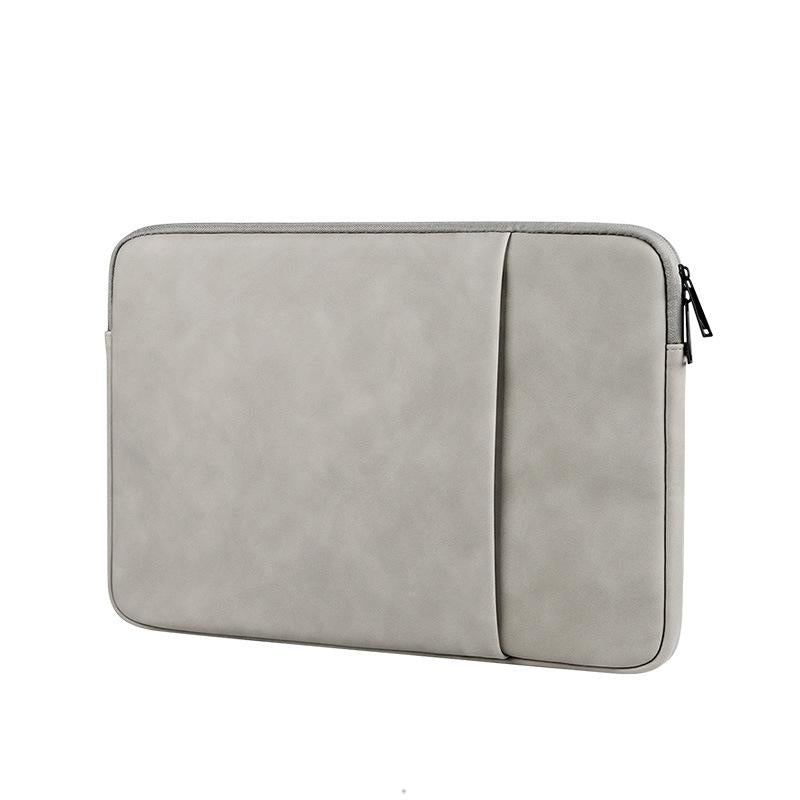 Waterproof Double Layer Laptop Liner Bag - Fits 14.1-15.4 Inches - Light Gray 9