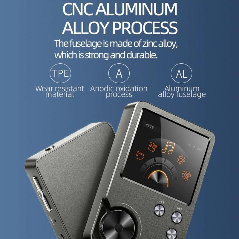 Lossless Dsd256 Music Player Silver Gray - With 64Gb Tf Card 12